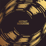 黑金抽象环形背景图案