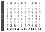 数字字体样式展示