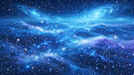梦幻蓝色星空宇宙