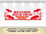 廉洁文化进医院文化墙