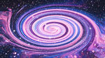 唯美梦幻星空漩涡