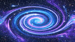 蓝紫色星空漩涡