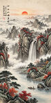 玄关山水装饰画