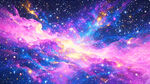 唯美绚丽星空吊顶天花