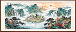 巨幅山水风景画