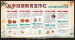 秋季健康教育宣传栏