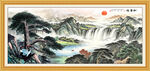 国画迎客松