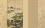 中式古宋氏美学山水画电视形象墙