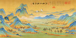 青绿山水国画装饰画