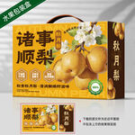 秋月梨礼盒 梨包装