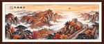 鸿运当头长城国画