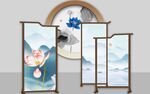 中式屏风装饰画古韵雅致