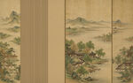 新中式古风宋式美学山水画壁画