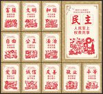 价值观展板