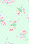 清新粉色花朵无缝背景图
