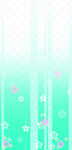 清新绿底花朵条纹背景图