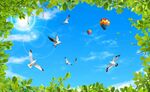 蓝天白云