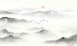 新中式国画墙壁画