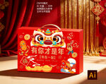 国潮醒狮新年礼盒