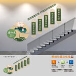 五好清廉医院楼梯文化墙