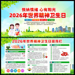 2026世界精神卫生日宣传栏