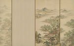 新中式沙古风宋式美学山水画壁画