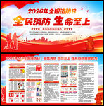 2026年消防宣传月主题展板