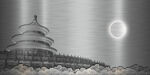 天坛中国风插画