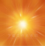 暖橙色太阳光效