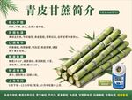 青皮甘蔗简介科普海报