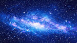 蓝紫色星空星云