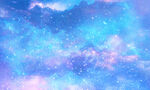 蓝色梦幻宇宙星空背景图