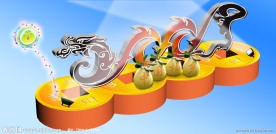 蜜柚节花灯展台(中国很行）