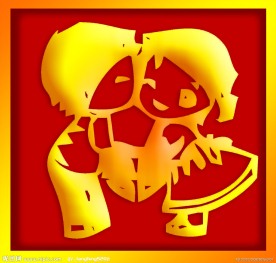 喜 喜字 红色 娃娃