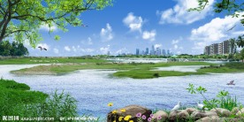 宽幅自然风景PSD源文件