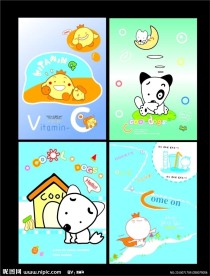 韩国卡通合页本封面三