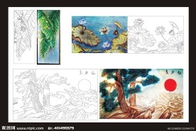 艺术玻璃（矢量刻画）