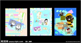 韩国可爱卡通本本封面