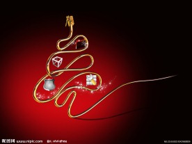 金属质感电线 圣诞psd篇图片