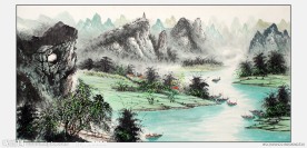 中国水墨画山水画