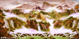 山水油画