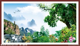 山水画 自然风景画 风景画