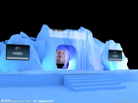 舞美 雪 山 冰山 3D