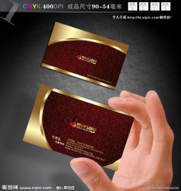 尊贵大气 高档质感 名片设计模版