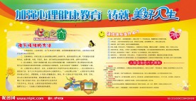心理健康教育展板模板