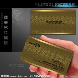 尊贵高档名片模板