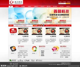 网络公司网站模板