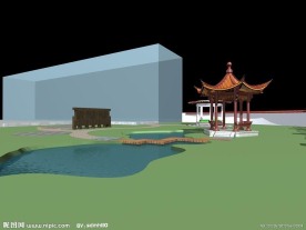 庭院景观3D模型