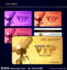 美容美发VIP卡模板