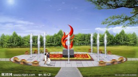 喷泉广场方案效果图